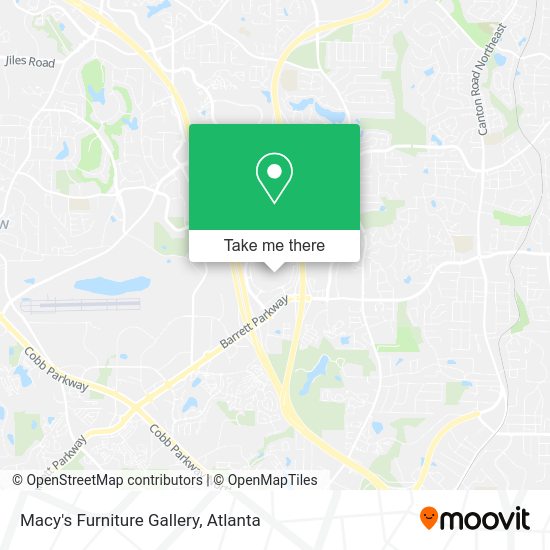 Macy's Furniture Gallery map