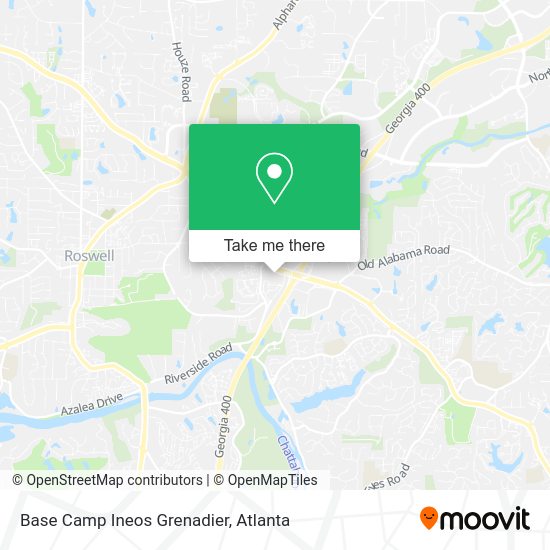 Base Camp Ineos Grenadier map