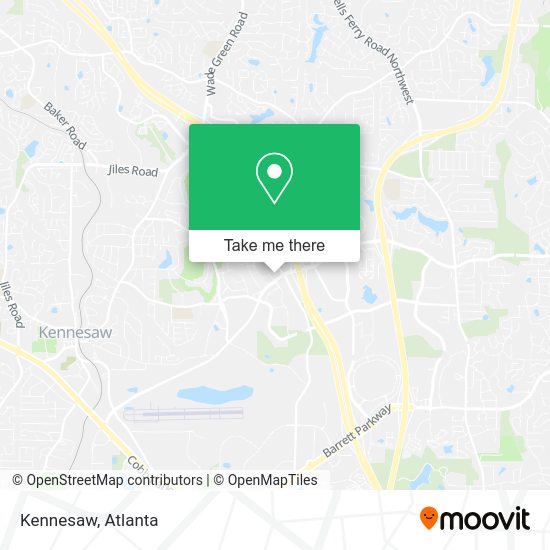 Kennesaw map