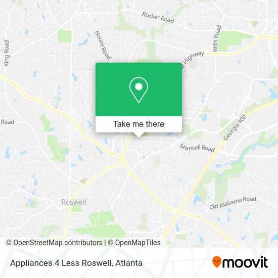 Mapa de Appliances 4 Less Roswell