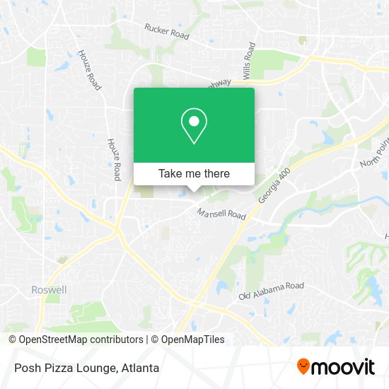 Mapa de Posh Pizza Lounge