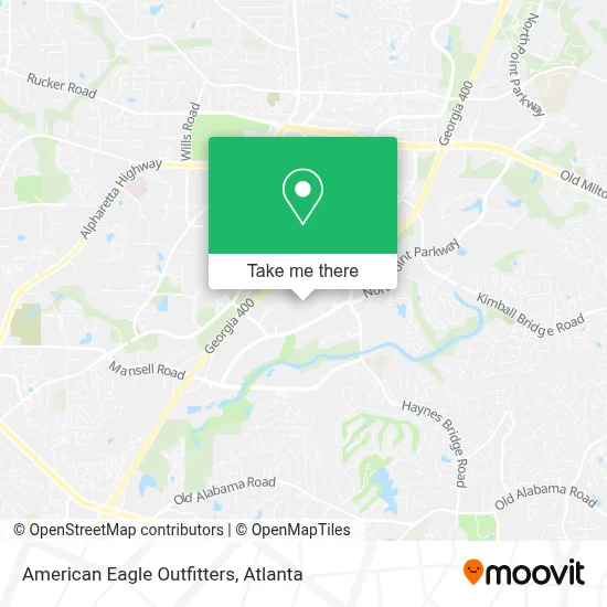 AMERICAN EAGLE OUTFITTERS map