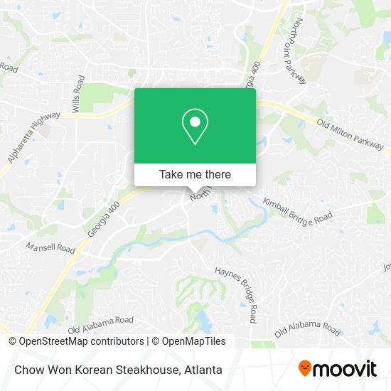 Mapa de Chow Won Korean Steakhouse