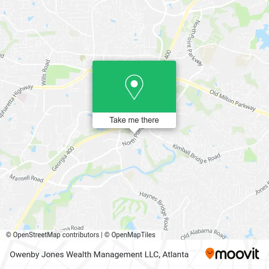Mapa de Owenby Jones Wealth Management LLC