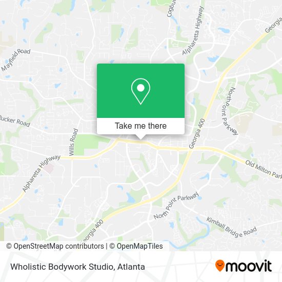 Wholistic Bodywork Studio map