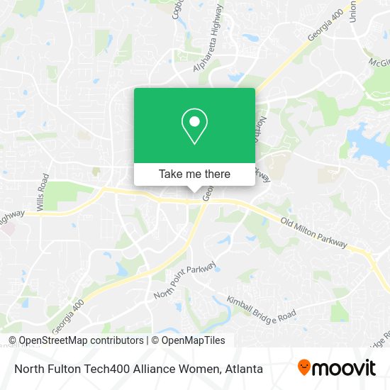 North Fulton Tech400 Alliance Women map