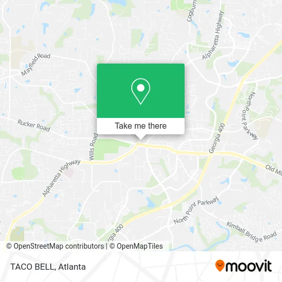 TACO BELL map