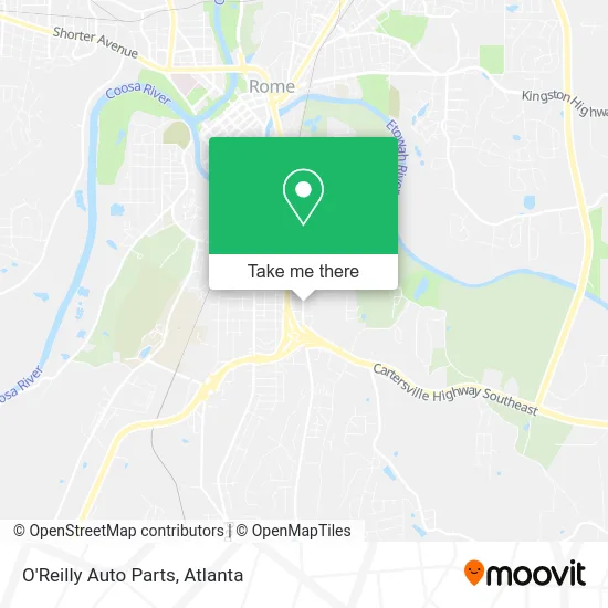 O'Reilly Auto Parts map