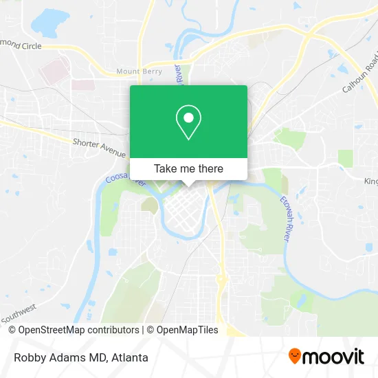 Mapa de Robby Adams MD