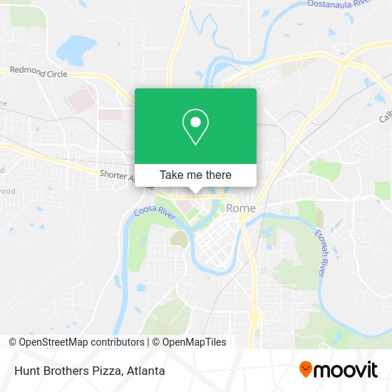 Mapa de Hunt Brothers Pizza
