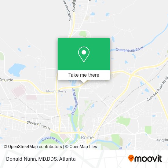 Mapa de Donald Nunn, MD,DDS