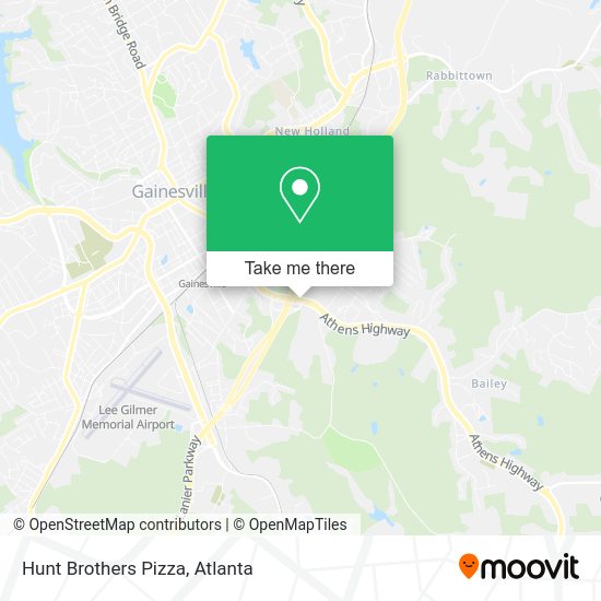 Mapa de Hunt Brothers Pizza