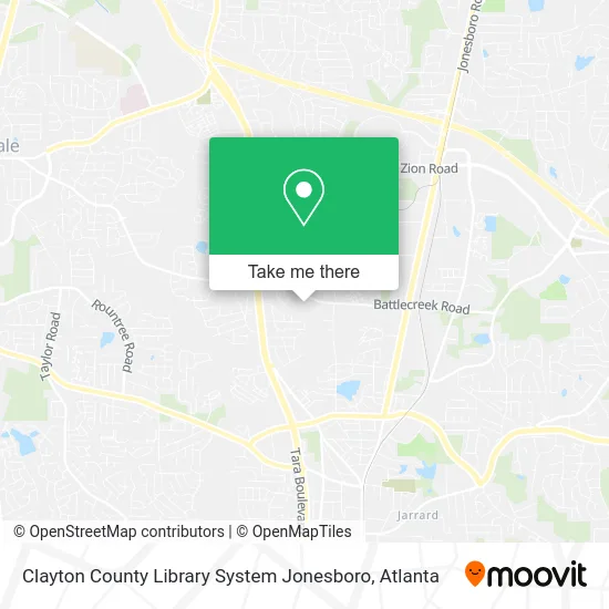 Clayton County Library System Jonesboro map
