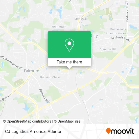 CJ Logistics America map