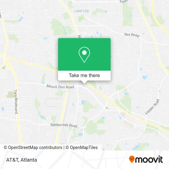Mapa de AT&T