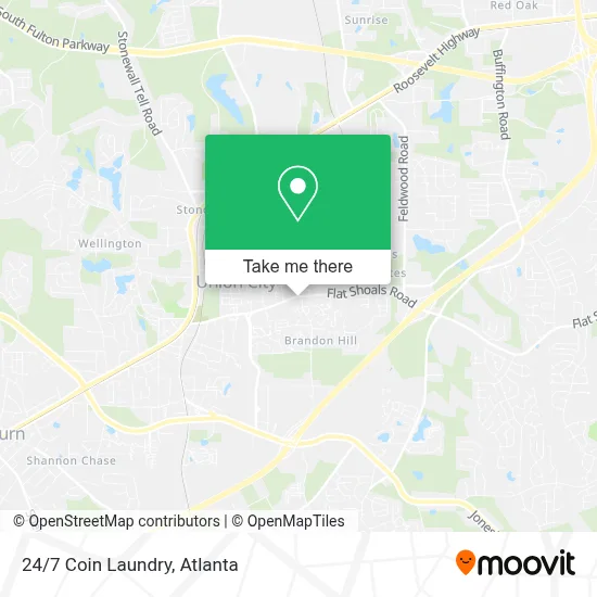 24/7 Coin Laundry map