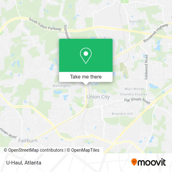 U-Haul map