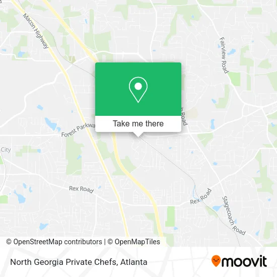 Mapa de North Georgia Private Chefs