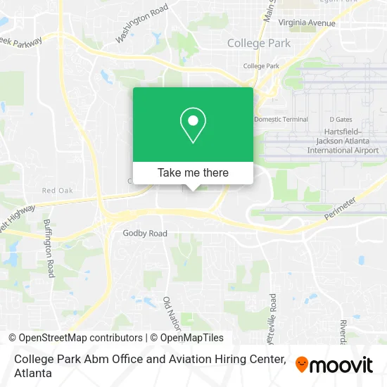 Mapa de College Park Abm Office and Aviation Hiring Center