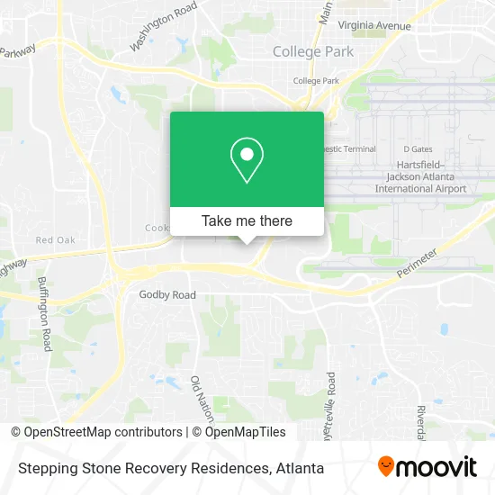 Stepping Stone Recovery Residences map