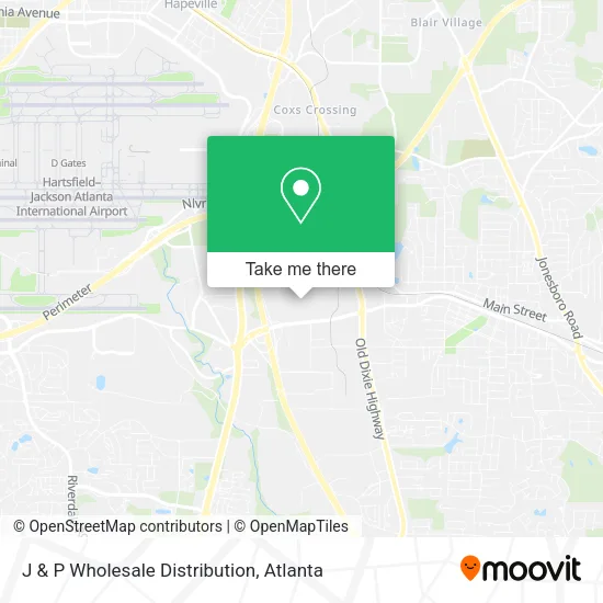 Mapa de J & P Wholesale Distribution