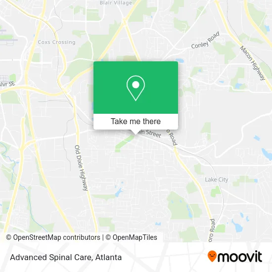 Mapa de Advanced Spinal Care