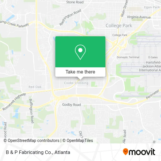 B & P Fabricating Co. map