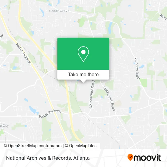 Mapa de National Archives & Records