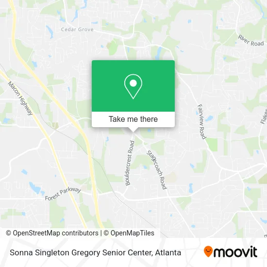 Mapa de Sonna Singleton Gregory Senior Center