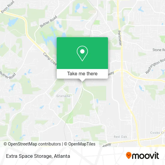 Mapa de Extra Space Storage