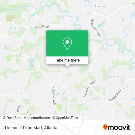 Linecrest Food Mart map