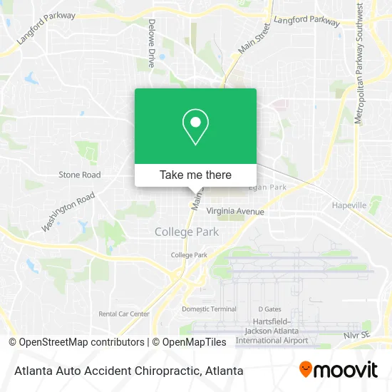 Atlanta Auto Accident Chiropractic map