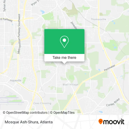 Mapa de Mosque Ash-Shura