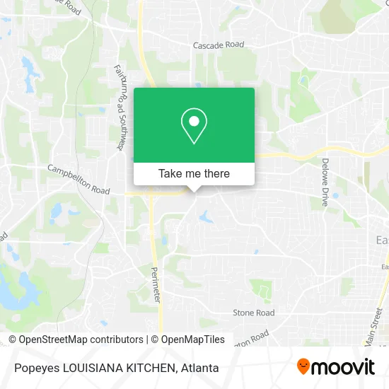 Popeyes LOUISIANA KITCHEN map