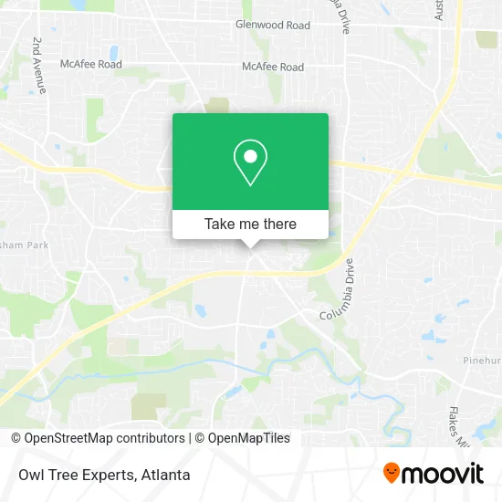 Mapa de Owl Tree Experts