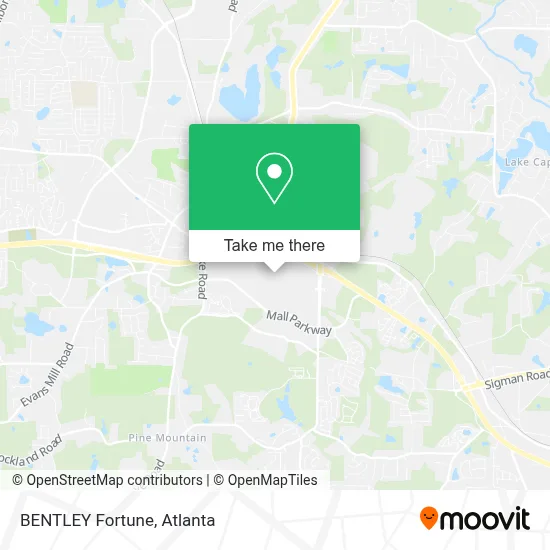 BENTLEY Fortune map