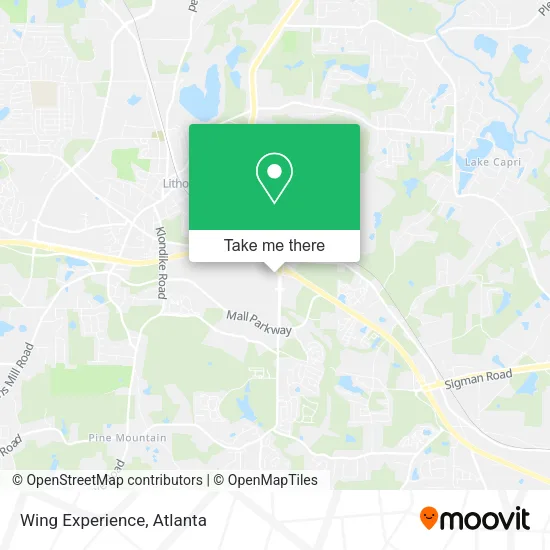 Mapa de Wing Experience