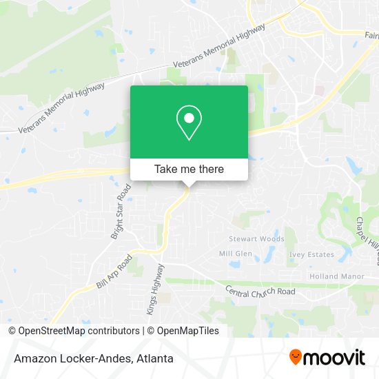 Amazon Locker-Andes map