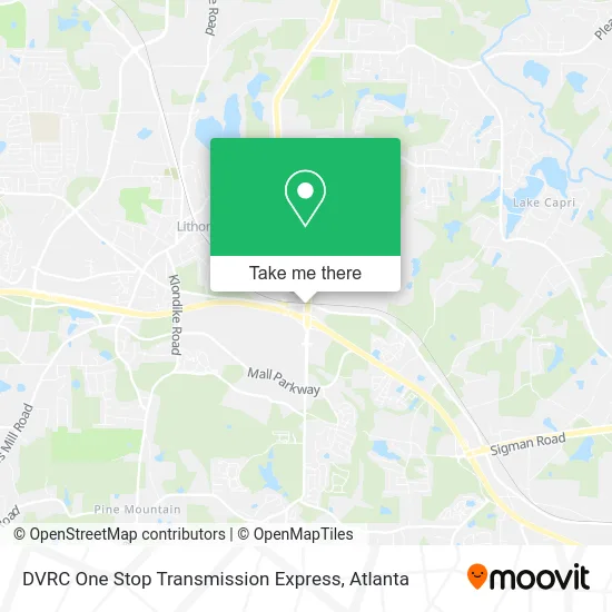 DVRC One Stop Transmission Express map