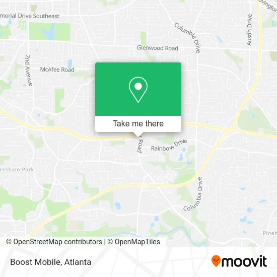 Boost Mobile map