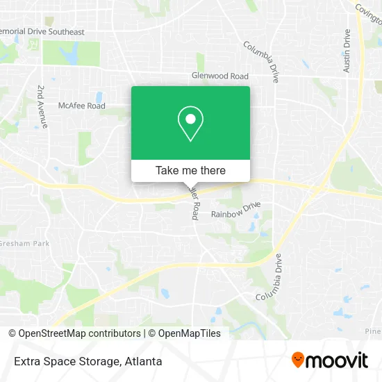 Extra Space Storage map