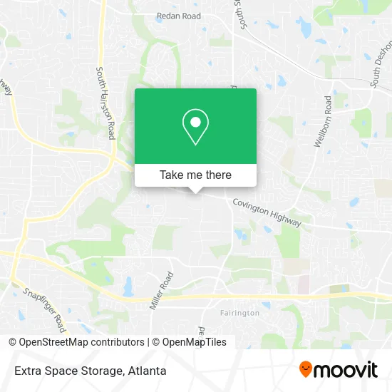 Extra Space Storage map