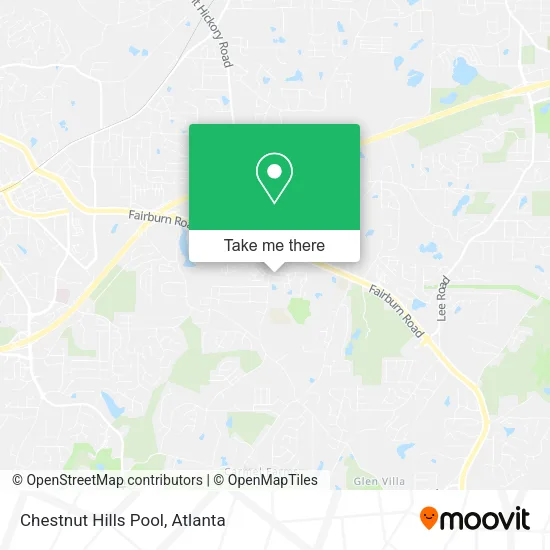 Chestnut Hills Pool map