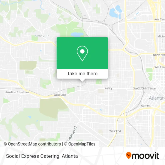 Mapa de Social Express Catering