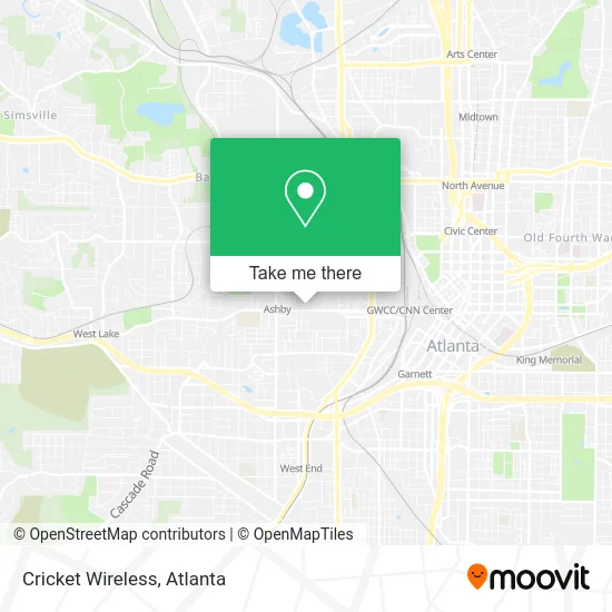 Cricket Wireless map