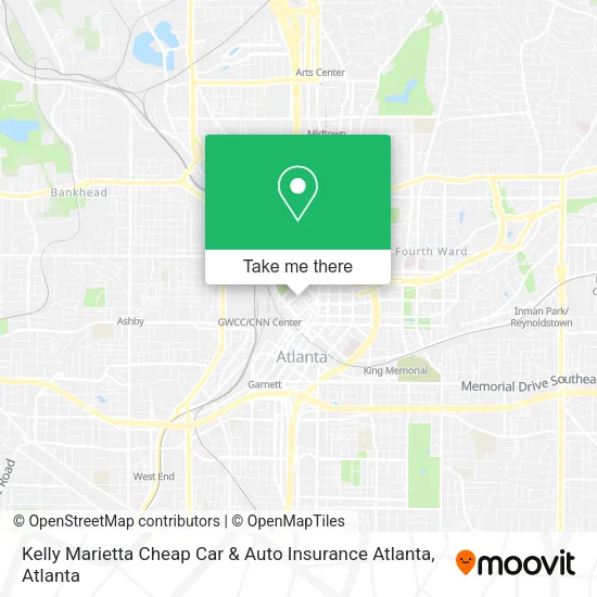 Mapa de Kelly Marietta Cheap Car & Auto Insurance Atlanta