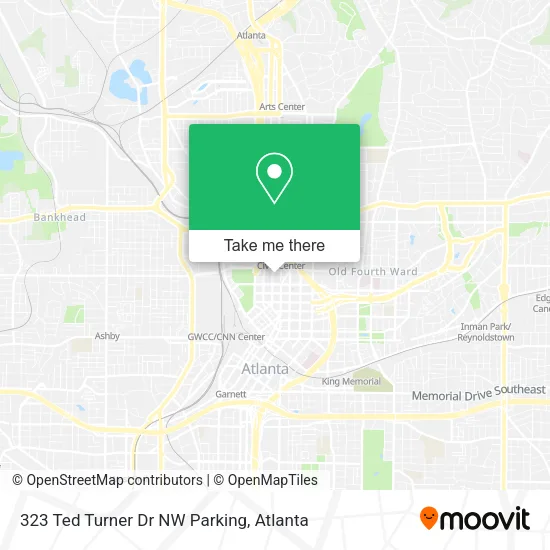 323 Ted Turner Dr NW Parking map