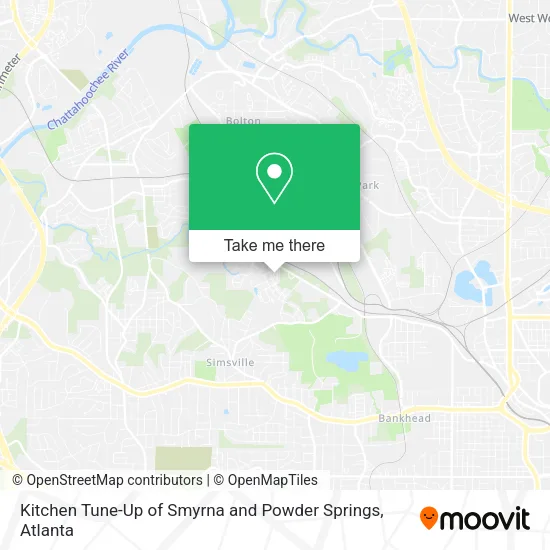 Mapa de Kitchen Tune-Up of Smyrna and Powder Springs