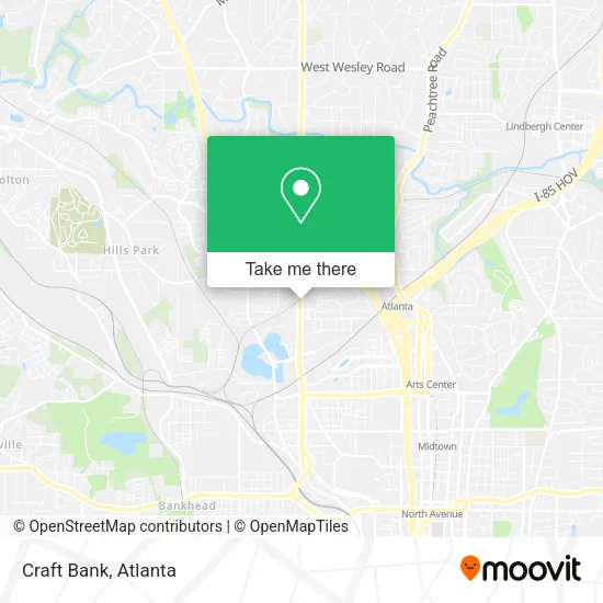 Craft Bank map