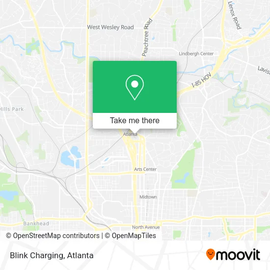 Blink Charging map
